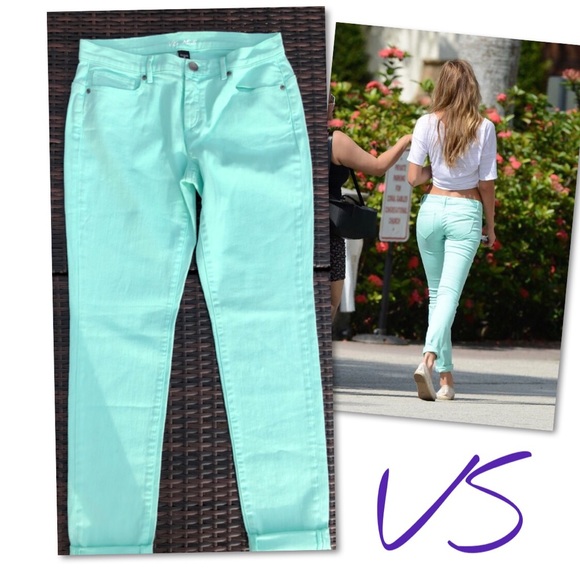 Victoria's Secret Denim - Victoria’s Secret VS MIDI MINT GREEN JEANS SZ 10 Victoria's Secret Denim - Victoria’s Secret VS MIDI MINT GREEN JEANS SZ 10